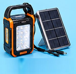 Toche solaire avec panneau